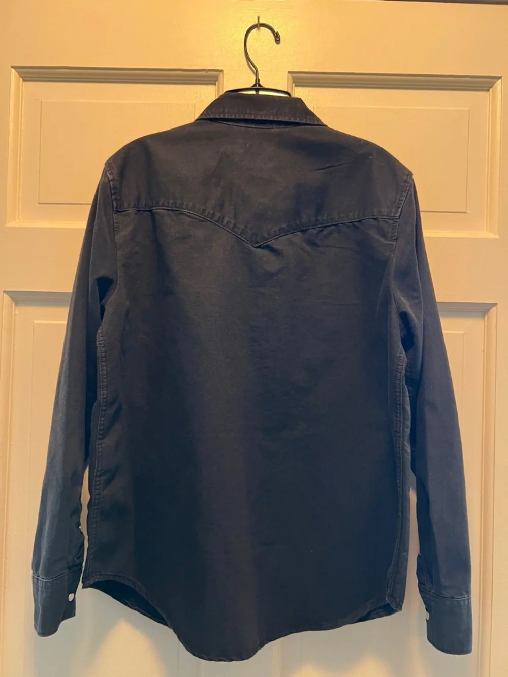 Levi's Black Western Snap-Front Shirt Size Large LIKE NEW - Picture 2 of 11